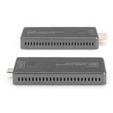 Digitus 4K Wireless Video Extender USB-C > HDMI, 30 Meter, HDMI Verlängerung schwarz/silber, Sendeeinheit + Empfängereinheit