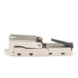 Digitus CAT.6a Feldstecker abwinkelbar, STP mit Staubschutzkappe silber, 1 Stück