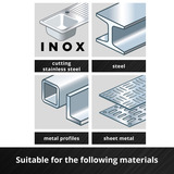 EINHELL Trennscheibe dünn, Ø 115 x 1,0mm, 5 Stück für Winkelschleifer
