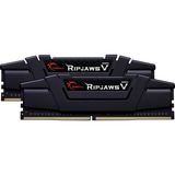 G.Skill DIMM 32 GB DDR4-4000 (2x 16 GB) Dual-Kit, Arbeitsspeicher schwarz, F4-4000C18D-32GVK, Ripjaws V, INTEL XMP