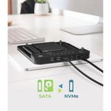 ICY BOX IB-2913MCL-C31, Dockingstation schwarz, 2,5"/3,5" SATA, M.2 NVMe