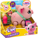 Moose Toys Little Live Pets - Mein Hausschwein Piggly, Kuscheltier 