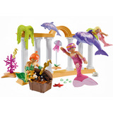 PLAYMOBIL 71861 Princess Magic Meerjungfrauen-Schatz mit Delfinen 