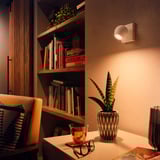 Philips Hue White Ambiance Buckram Einzelspot, Leuchte weiß, inkl. Dimmschalter