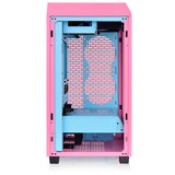 Thermaltake The Tower 200 , Tower-Gehäuse rosa, Tempered Glas