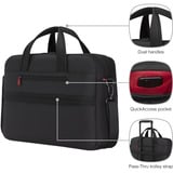 Wenger Meteor Brief 16” - 17'' , Notebooktasche schwarz, bis 43,2 cm (17")