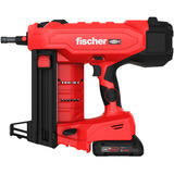 fischer Akku-Bolzenschubgerät FXC85 Set, XL-Boxx, Nagler rot/schwarz, 2x ProCORE 18V 4.0Ah, Ladegerät