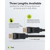 goobay Kabel DisplayPort 1.4 Stecker > DisplayPort Stecker schwarz, 1 Meter, 8K