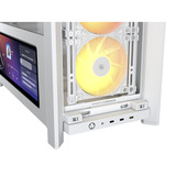 Corsair FRAME 4000D LCD RS ARGB, Tower-Gehäuse weiß, Tempered Glass, Touchscreen
