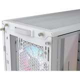 Corsair FRAME 4000D LCD RS ARGB, Tower-Gehäuse weiß, Tempered Glass, Touchscreen