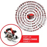 EINHELL Power X-Change Akku-Handkreissäge TE-CS 18/165-1 Li-Solo, 18Volt rot/schwarz, ohne Akku und Ladegerät