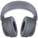 ENDORFY VIRO Wireless Alt Gray, Gaming-Headset grau, USB--Dongle, Bluetooth, 3,5-mm-Klinke Aktive ENC-Geräuschreduzierung