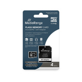 MediaRange 4 GB microSDHC, Speicherkarte schwarz, Class 10