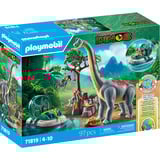 PLAYMOBIL 71819 Dinos Brachiosaurus-Begegnung mit Luftkissenboot, Konstruktionsspielzeug 