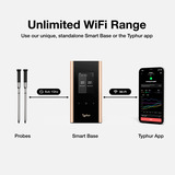 Typhur Sync Gold Dual Geschenkset inkl. Aufbewahrungstasche, Thermometer schwarz, inkl. 2 Sonden