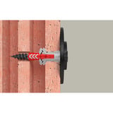 fischer Dübel DuoPower 8x40 S  hellgrau/rot, 50 Stück, mit verzinkter Schraube