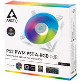 ARCTIC P12 PWM PST A-RGB 0dB 120x120x25, Gehäuselüfter weiß, 120 mm