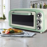 Ariete Mini-Backofen Vintage Green weiß/hellgrün, 1.380 Watt, 18 Liter