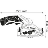 Bosch Professional Akku-Handkreissäge GKS 12V-Li, 12Volt blau/schwarz, ohne Akku und Ladegerät, in L-BOXX