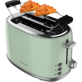 Cecotec Toaster Toast&Taste 1000 Retro Double Green grün, 980 Watt, für 2 Scheiben Toast