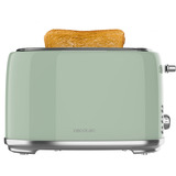 Cecotec Toaster Toast&Taste 1000 Retro Double Green grün, 980 Watt, für 2 Scheiben Toast