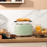 Cecotec Toaster Toast&Taste 1000 Retro Double Green grün, 980 Watt, für 2 Scheiben Toast