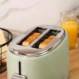 Cecotec Toaster Toast&Taste 1000 Retro Double Green grün, 980 Watt, für 2 Scheiben Toast