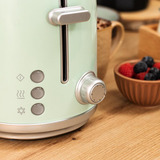 Cecotec Toaster Toast&Taste 1000 Retro Double Green grün, 980 Watt, für 2 Scheiben Toast