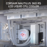 Corsair NAUTILUS 360 RS LCD Generalüberholt, Wasserkühlung weiß