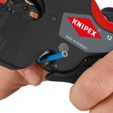 KNIPEX NexStrip Elektriker-Multiwerkzeug, Abisolier-Zange schwarz/rot