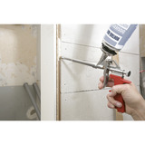 KWB PU-Bauschaumpistole , Sprühpistole silber/rot