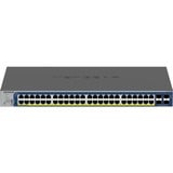 Netgear GS752TXP, Switch grau, 390W PoE Budget