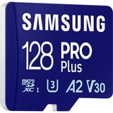 Samsung PRO Plus 128 GB microSDXC (2023), Speicherkarte blau, UHS-I U3, Class 10, V30, A2