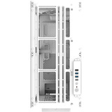 Thermaltake AX500 , Big-Tower-Gehäuse weiß, Tempered Glass