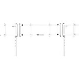 Thermaltake Triple Monitor Stand Pro Snow, Monitorhalterung weiß, für Monitore 17" - 55"