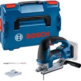 Bosch Akku-Stichsäge GST 18V-155 BC Professional solo, 18Volt blau/schwarz, ohne Akku und Ladegerät, in L-BOXX