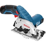 Bosch Professional Akku-Handkreissäge GKS 12V-26 Professional, 12Volt blau/schwarz, 2x Li-Ionen Akku 3,0Ah, in L-BOXX