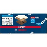 Bosch Professional Expert C470 Schleifblatt, Ø 125mm, K320 Multilochung 50 Stück, für Exzenterschleifer