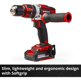 EINHELL Power X-Change Akku-Schlagbohrschrauber TE-CD 18/48 Li, 18Volt schwarz, 2x Li-Ionen Akku 2,0Ah