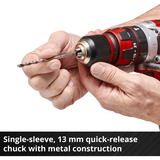 EINHELL Power X-Change Akku-Schlagbohrschrauber TE-CD 18/48 Li, 18Volt schwarz, 2x Li-Ionen Akku 2,0Ah