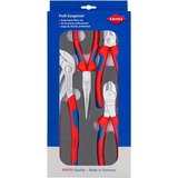 KNIPEX Zangen-Set "Basic Chrom" 002001V17, 4-teilig präzise zugeschnittene Schaumstoffeinlage