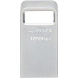 Kingston DataTraveler Micro 128 GB, USB-Stick silber, USB-A 3.2 Gen 1