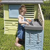 Smoby Life Spielhaus Pretty mit Küche, Gartenspielgerät 