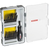 Bosch Professional Schraubendreher-Set mit Handgriff, 1/4", 37-teilig, Bit-Satz extra lange Bits