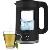 Cecotec Thermosense 330 Glassy, Wasserkocher schwarz, 2.200 Watt, 1,7 Liter