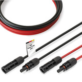 Digitus Solarkabel Verlängerung Ø 6mm² PV 1.500Volt 2x 1 Meter - 1x rot, 1x schwarz, MC4-Stecker / -Buchse
