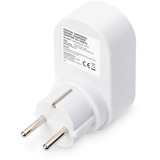 Digitus Universal Steckdosenadapter, mit 2x USB-A weiß/grau