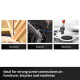 EINHELL Innensechskantschlüssel-Set farbig, 9-teilig, Schraubendreher 