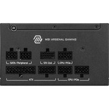 MSI MAG A650GLS PCIE5, PC-Netzteil schwarz, 1x 12-Pin High Power GPU, 2x PCIe, Kabelmanagement, 650 Watt