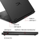OMEN HyperX OMEN 15-gb0057ng, Gaming-Notebook AMD Ryzen 5 240, NVIDIA GeForce RTX 5060, 16 GB DDR5, 512 GB (512 GB SSD), ohne Betriebssystem